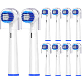 Replacement toothbrush heads for Bitvae R1 R2 in white, 10 pack