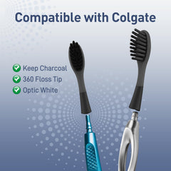 Diamond-shaped bristle pattern for gentle cleaning