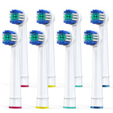 8-pack replacement toothbrush heads for Oral-B Braun electric toothbrushes