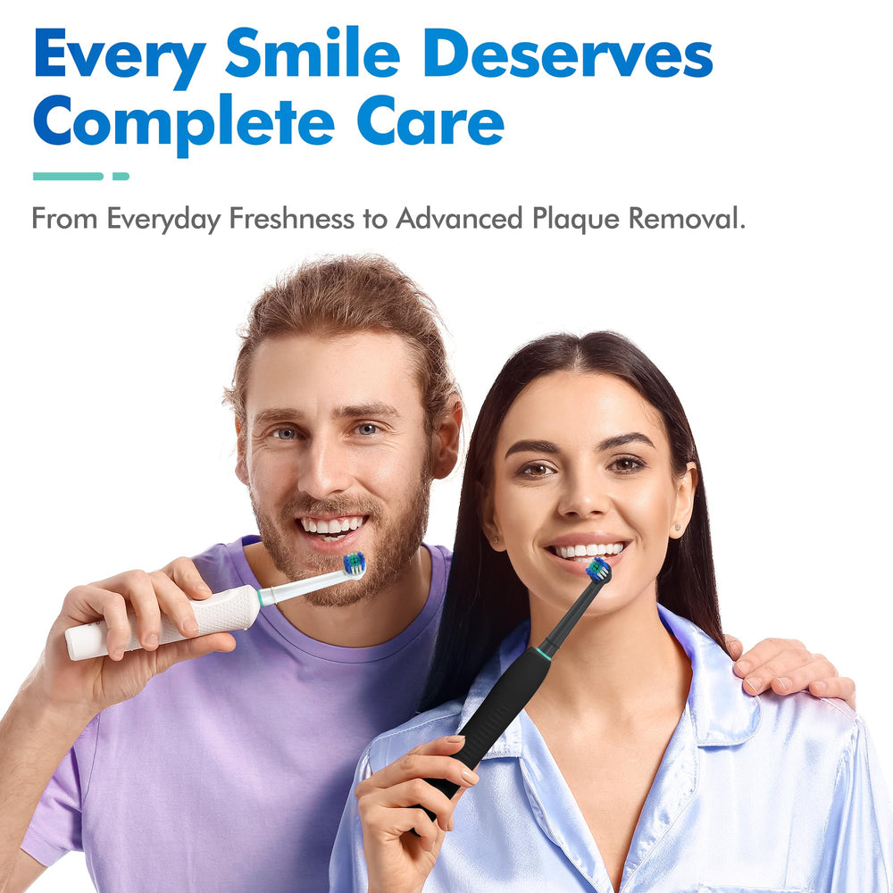 Round head design for tooth-by-tooth cleaning