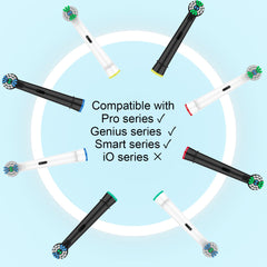 Close-up of replacement toothbrush head bristles