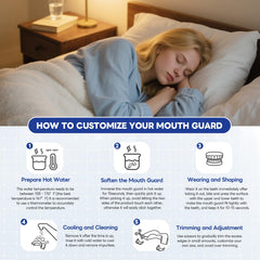 Soft EVA material cushions bite and protects teeth