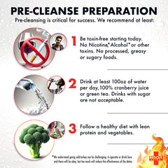 Rescue Detox extreme-toxin-target graphic highlights suitability for heavier toxin levels.