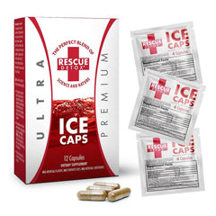 Rescue Detox ICE Caps 12-count front view