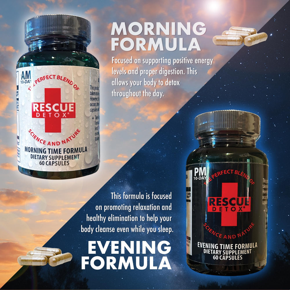 Rescue Detox Full Body Cleanse setup image illustrating convenient at-home detox.