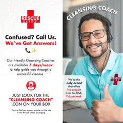 Rescue Detox ICE CAPS 12ct brand presentation for shoppers