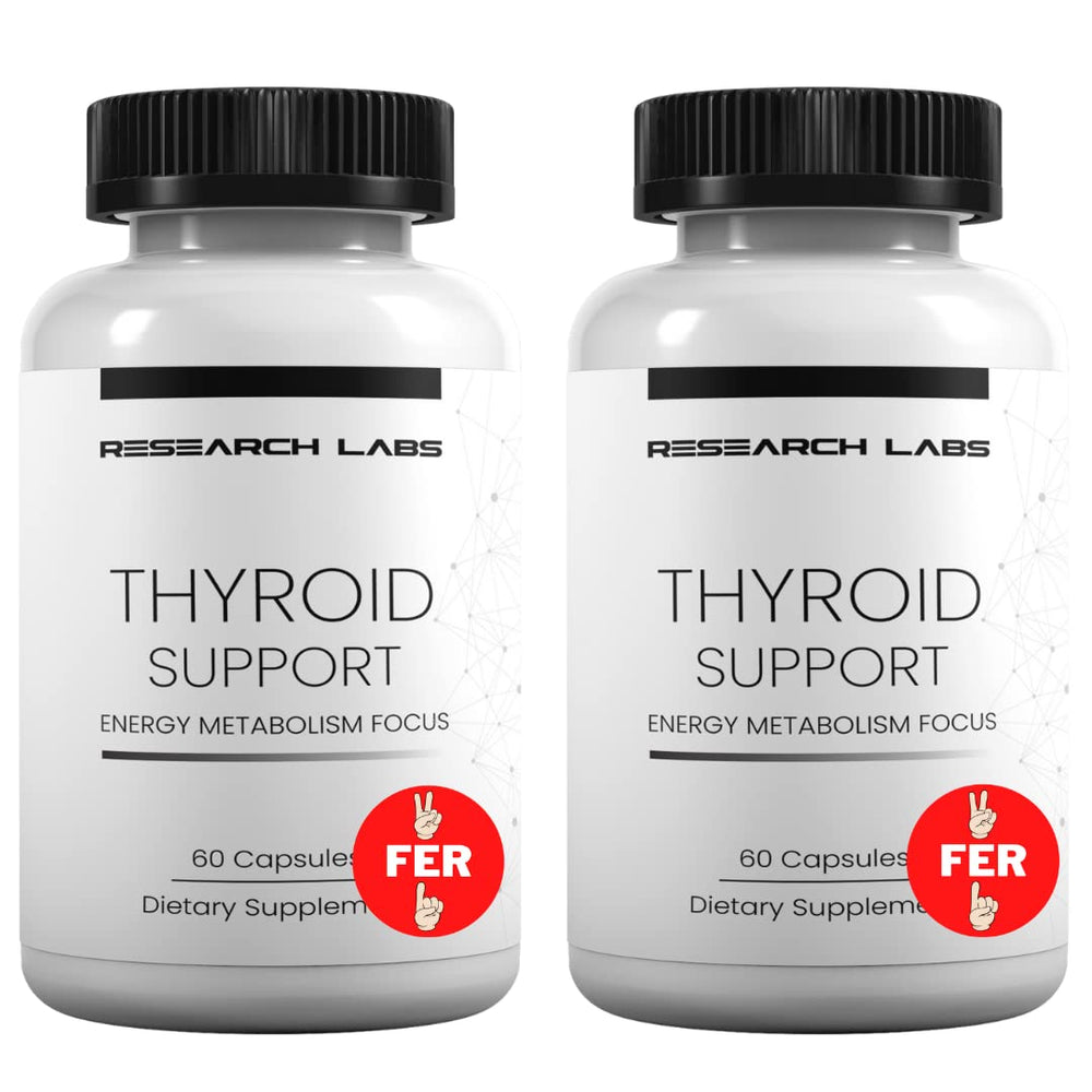 Research Labs Thyroid Support + Iodine bottle with 120 capsules