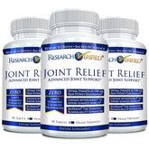 Research Verified Joint Support bottle and capsules on a clean background