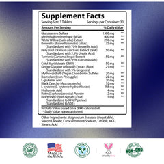 USA-made, GMP-certified facility symbol with vegan-friendly branding