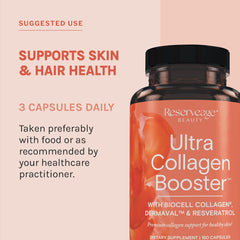 Ingredients: hydrolyzed collagen, hyaluronic acid, chondroitin sulfate