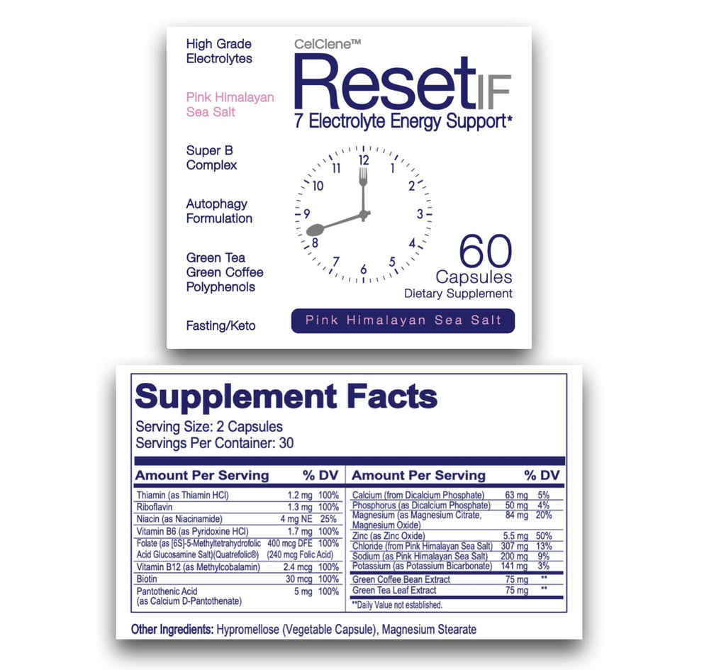 Made in USA label on ResetIF Energy Electrolyte packaging