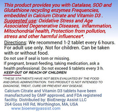Tablets of Resonex Catalase, SOD and Glutathione Frequencies (120 tablets)