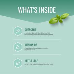 Respirasyl bottle with 60 capsules on white background