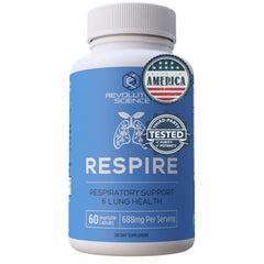 Revolution Science Respire Lung Support bottle with capsules