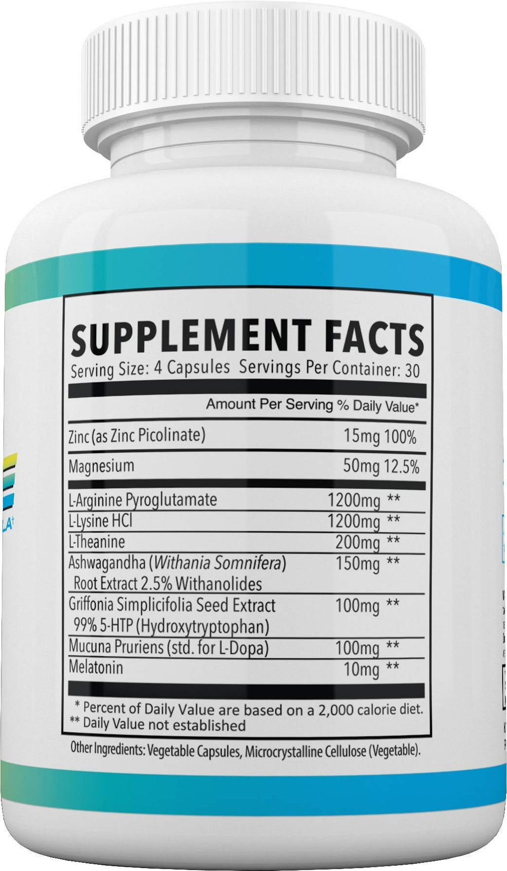 Supplement facts panel for Resurge Deep Sleep