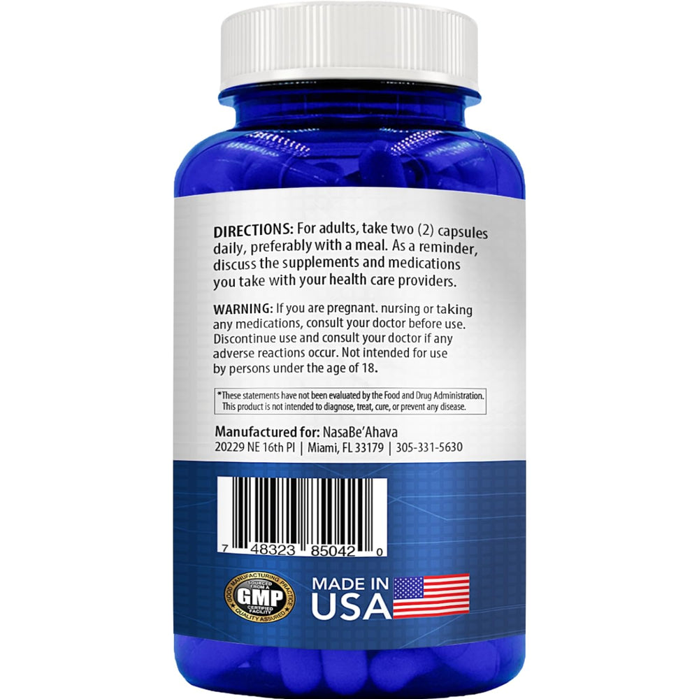 Vegan-friendly Resveratrol supplement bottle