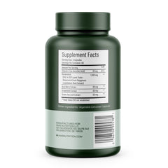 Bottle displaying 120 capsules of Resveratrol