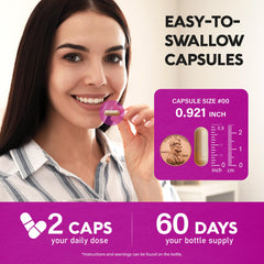 Clean layout showing immune, antioxidant and heart health benefits