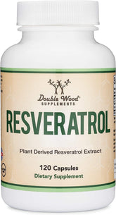 Resveratrol 500mg per serving bottle with 120 capsules