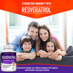 90 capsules bottle of resveratrol supplement