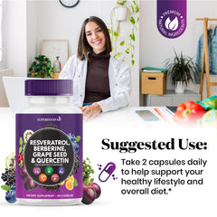 Acai extract and other antioxidants on product packaging