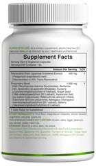 Natural veggie capsules and non-GMO label