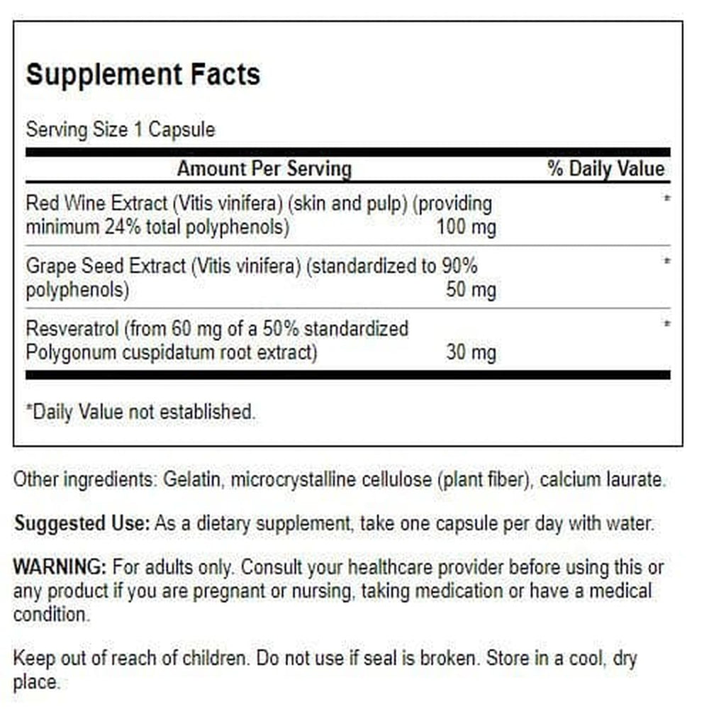 Cardiovascular health concept featuring resveratrol complex