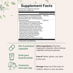 Close-up of 11-in-1 antioxidant ingredients panel