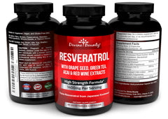 Resveratrol ingredients including Red Wine Extract and Acai Fruit Extract