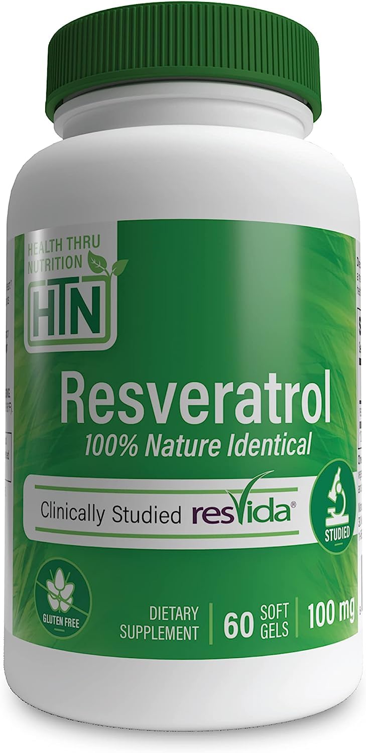 ResVida 100mg Trans-Resveratrol bottle
