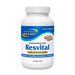 Front view of Resvital Capsules bottle