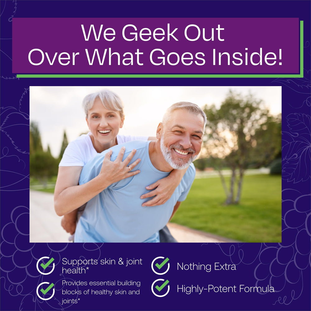 Radiant skin health concept for ResVitale supplement