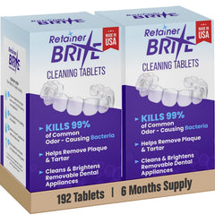 Box of Retainer Brite 192 tablets for Invisalign and dental appliances