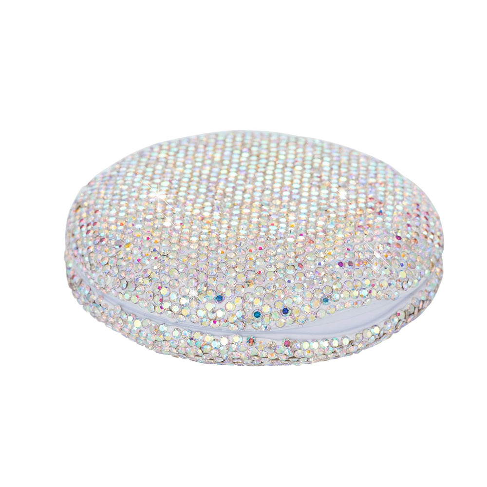 Colorful rhinestone bling retainer case with magnetic closure