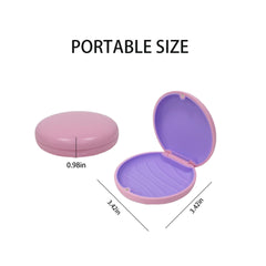 Close-up of magnetic closure on retainer case