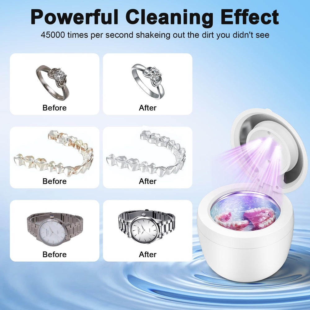 Compact 200ml cleaning pod with durable ABS plastic and stainless steel components