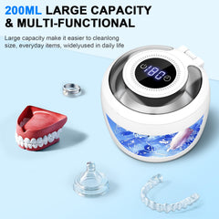 Portable, travel-friendly design in bright white