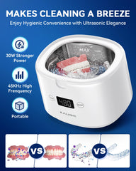 Device operating at 45kHz ultrasonic frequency with 30W power