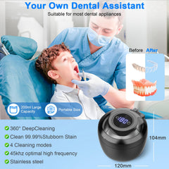 Cleaner used for dentures and braces