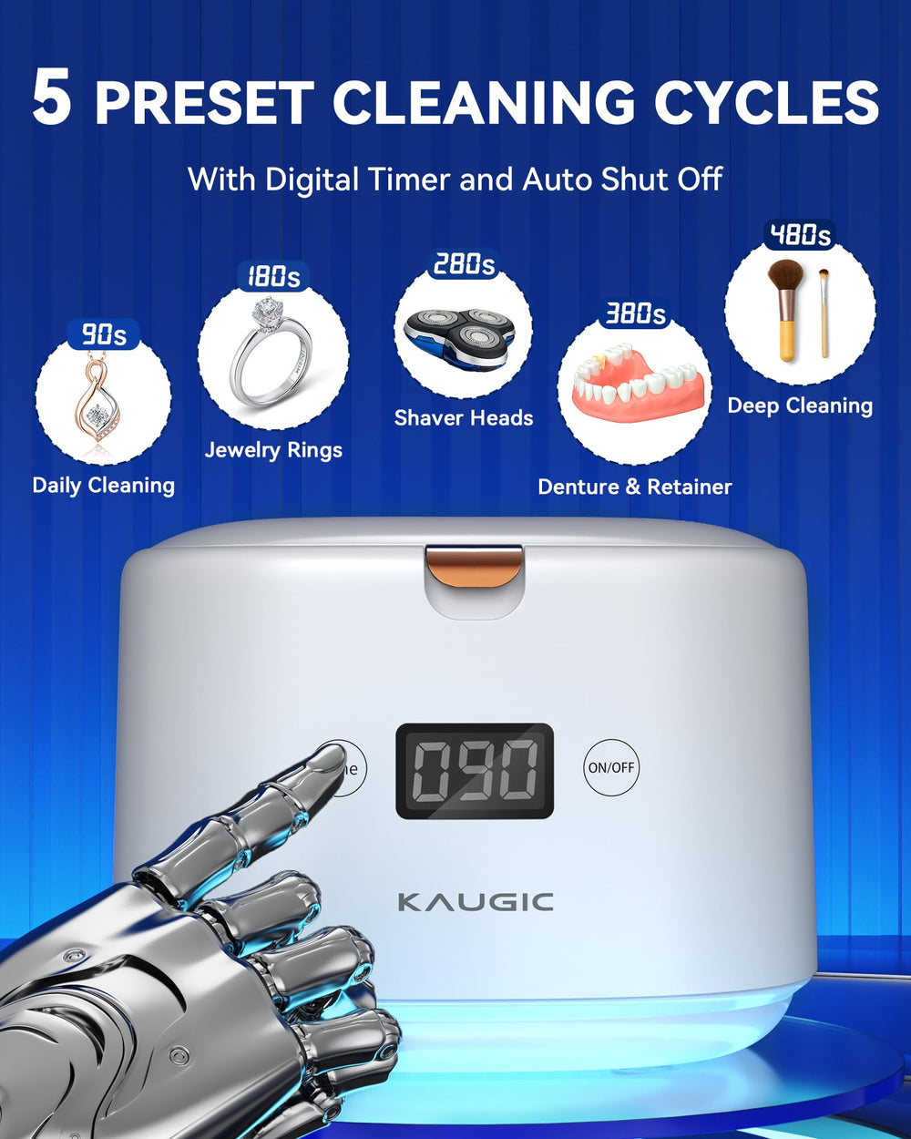 Degassing mode engaged to optimize ultrasonic cleaning