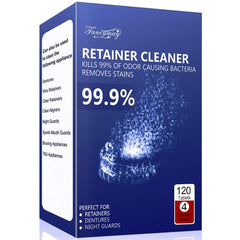 Retainer Cleaner Tablets box and blister pack