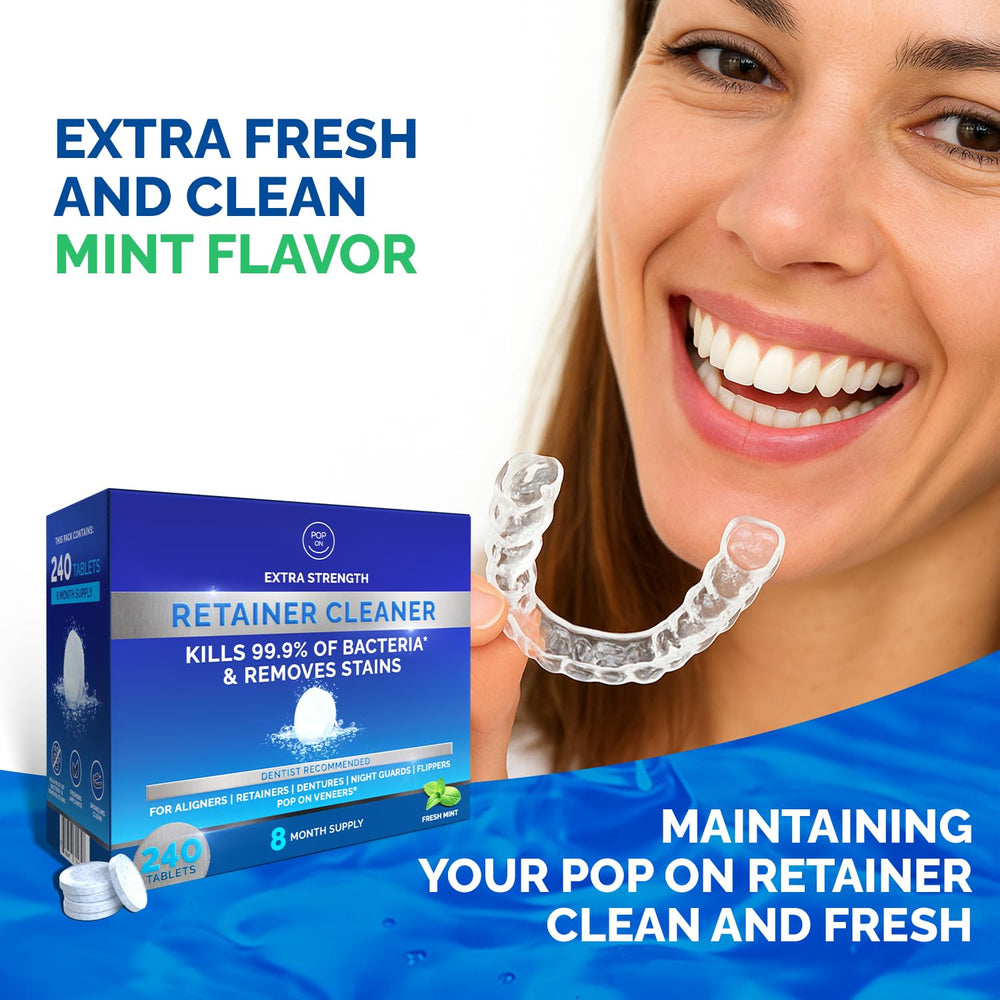 Mint freshness and crystal-clear results on dental appliances