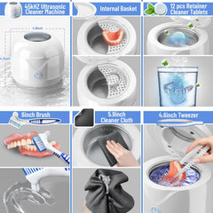 12 effervescent retainer cleaner tablets kit