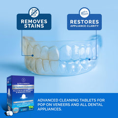 Dental cleaning tablets dispensed for routine cleaning