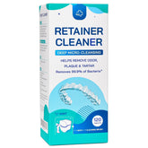 Retainer cleanser tablets in a jar and soak container