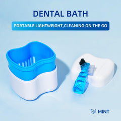 Compact kit for on-the-go retainer cleaning