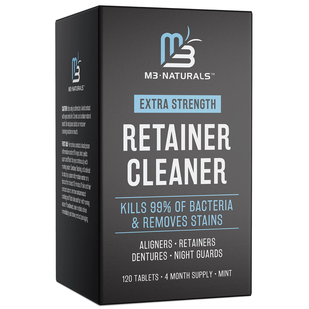 Box of M3 Naturals Mint Retainer Cleanser Tablets