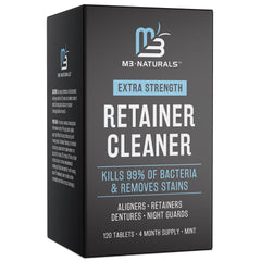 Box of M3 Naturals Mint Retainer Cleanser Tablets