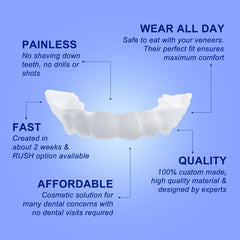 Close-up of a white dental retainer