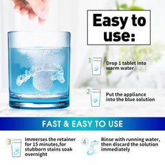 Mint-flavor dissolving tablet refreshing dental appliances